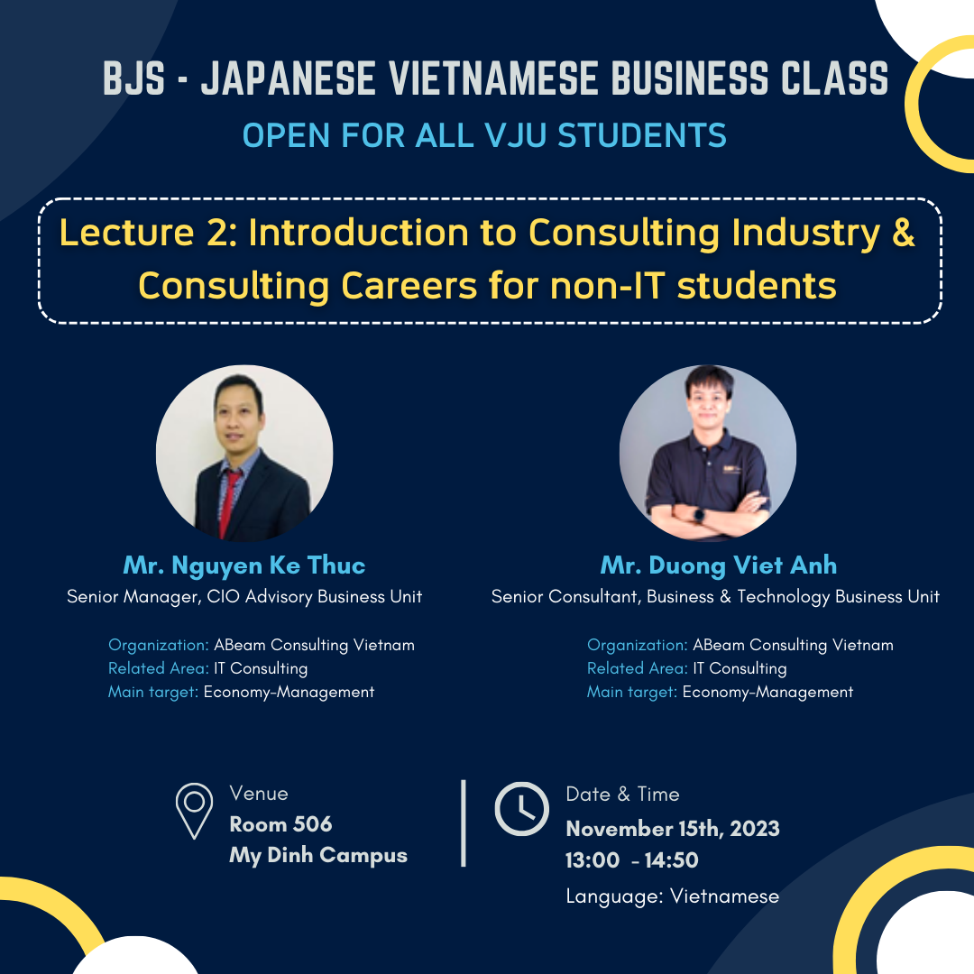 Lecture 2: Introduction to Consulting Industry & Consulting Careers for non-IT students