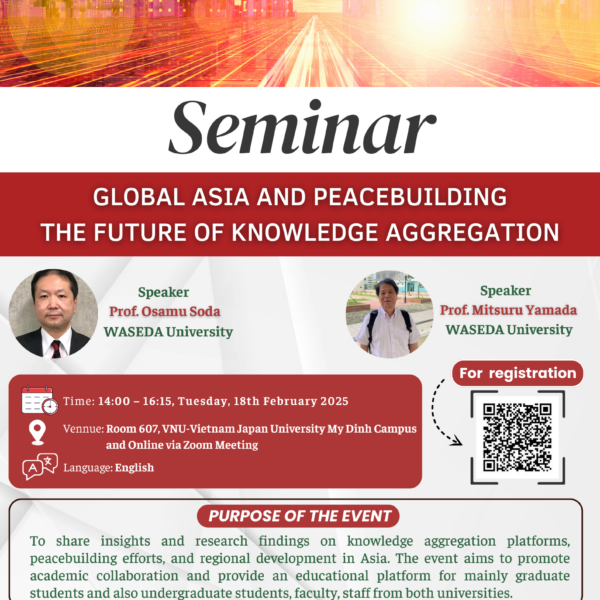 [VJU & WASEDA] SEMINAR “GLOBAL ASIA”