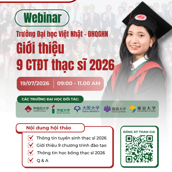 HỘI THẢO GIỚI THIỆU CHƯƠNG TRÌNH THẠC SĨ 2026